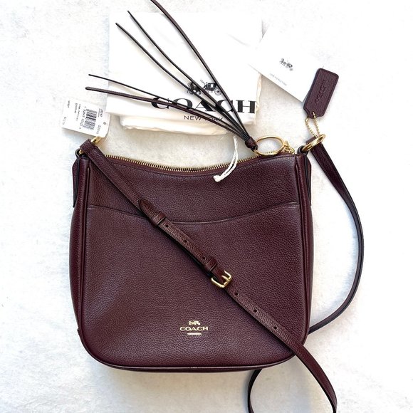 Coach Bags Nwt Coach Chaise Pebble Leather Zip Crossbody Bag Poshmark
